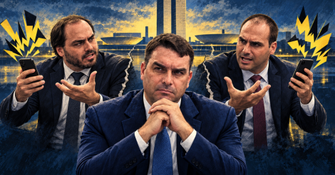 Carlos e Eduardo: dois patetas jogando contra o próprio irmão