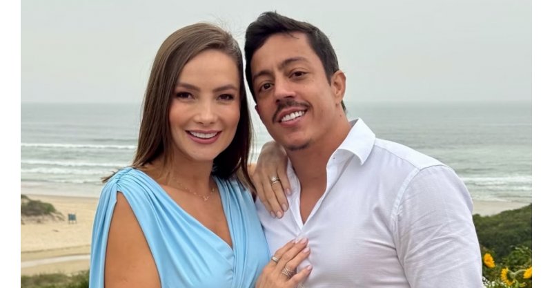  Imbituba / Humorista Renato Albani se encanta com baleias na Praia do Rosa durante casamento de cantor sertanejo 