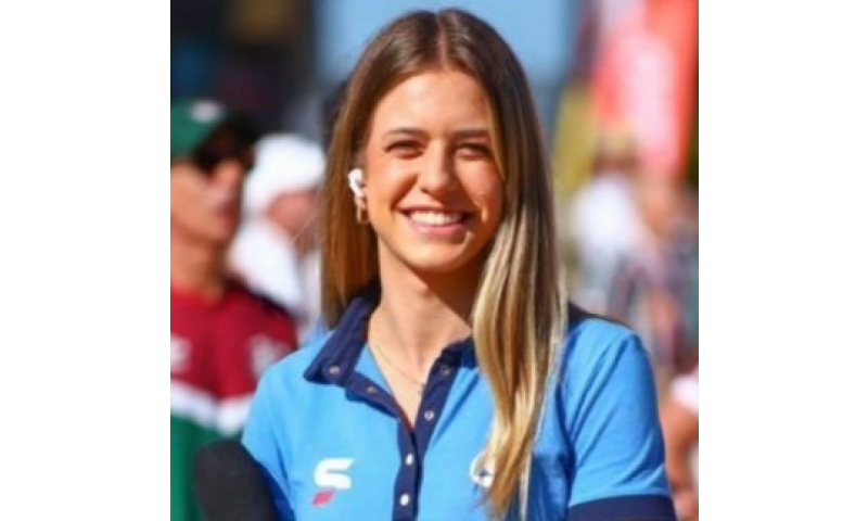 A repórter da Globo Duda Dalponte foi eleita a jornalista mais bonita da Copa do Mundo de 2026