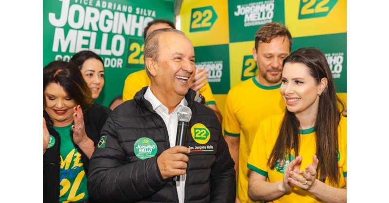 'Arrancadão 22’: Jorginho Mello e Adriano Silva oficializam candidatura em evento na Beira-Mar Norte em Florianópolis