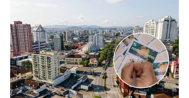 Bolão na maior cidade catarinense leva fatia de prêmio na Mega-Sena de R$ 36,9 milhões e fica a um número do prêmio máximo