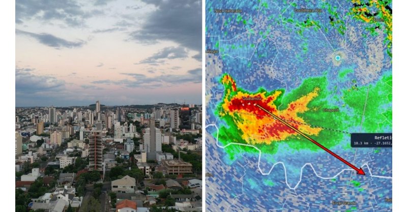 'Canhões’ antigranizo ficam de prontidão em Chapecó antes de nova tempestade