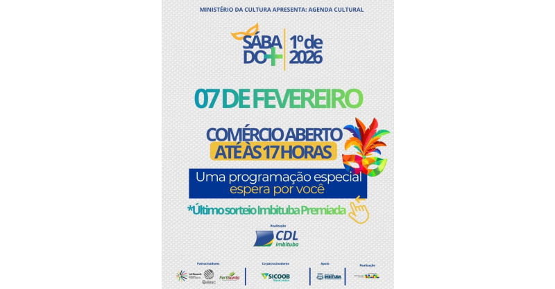 CDL Imbituba realiza primeira edição do Sábado Mais de 2026 neste dia 7 de fevereiro