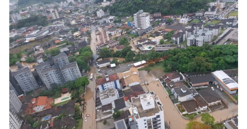Cidades do Sul registram os maiores volumes de chuva de Santa Catarina