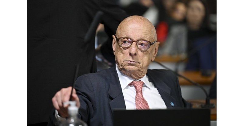 Com participação de Amin/grupo/senadores se reúne/diretor da PF/presidente do STF para tratar das investigações sobre/Banco Master