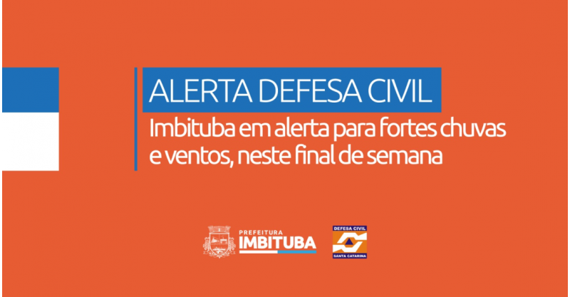 Defesa Civil alerta para previsão de ciclone no final de semana