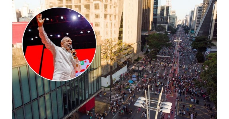 Explosão de bueiro deixa 3 feridos durante ato de Lula na Avenida Paulista