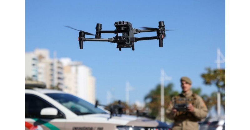 Foragido é preso após ser identificado por drone com reconhecimento facial em Balneário Camboriú