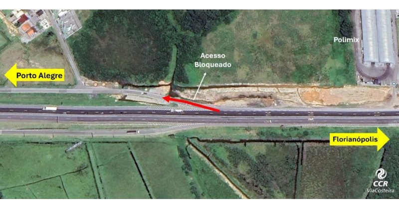 IMBITUBA / Acesso ao bairro Mirim, será interditado para obras na BR-101