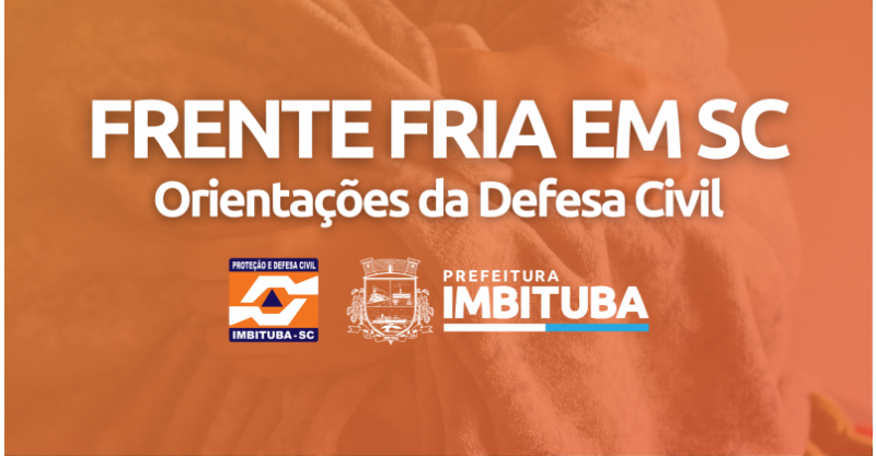 IMBITUBA / Defesa Civil faz alerta para ventos fortes, chuva e frio intenso