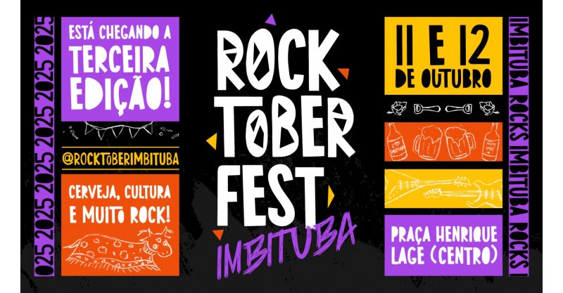 Imbituba / Em dois dias de festival/3ª Edição do Rocktoberfest promete um fim/semana histórico/Praça Henrique Lage