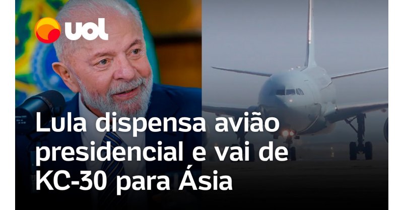 Lula viaja ao Japão com troca de aeronave nos EUA; entenda a escolha pelo KC-30 