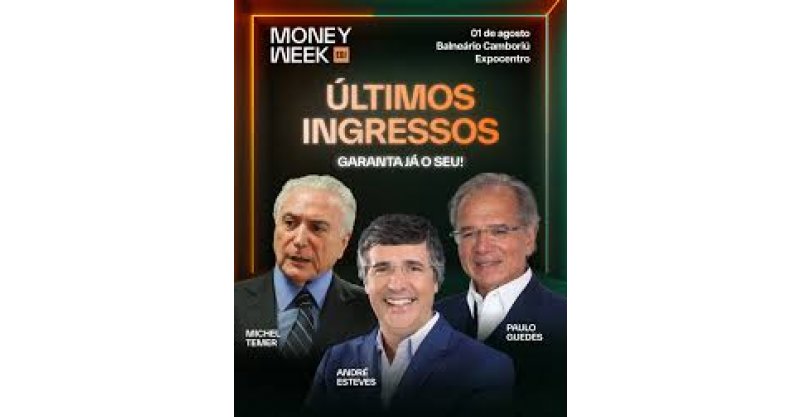Michel Temer e Paulo Guedes estarão em SC para evento sobre economia e investimentos 