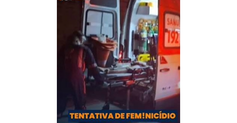 Mulher é esfaqueada no rosto pelo companheiro e levada ao hospital em Imbituba