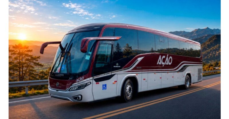 Ônibus de luxo fabricado em Joinville e premiado mundialmente é entregue em SP