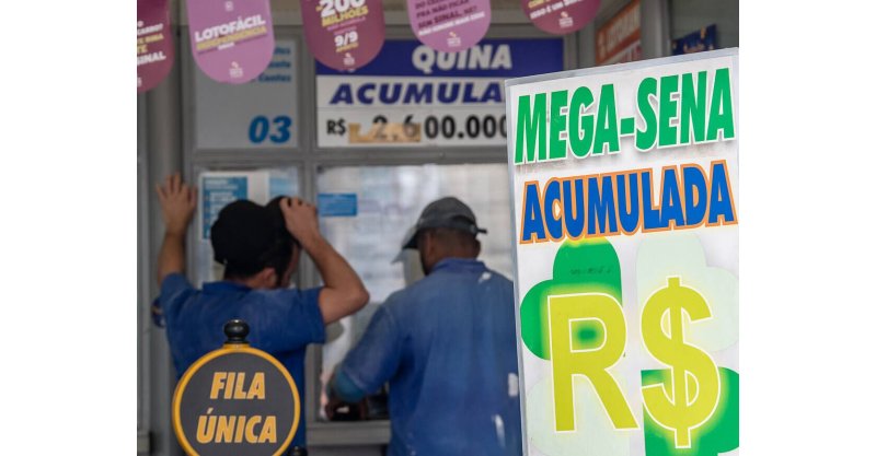 Ninguém acerta dezenas, e prêmio da Mega-Sena acumula em R$ 55 milhões; veja números deste sábado