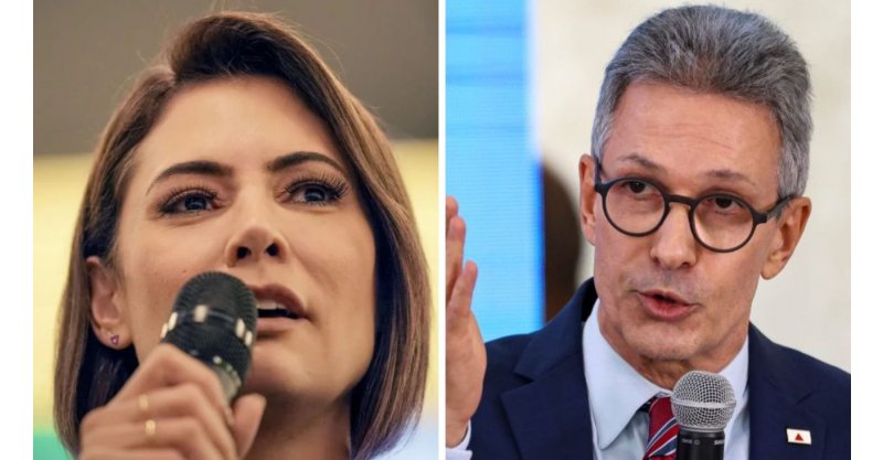 'Não pode ser cogitada’: Michelle Bolsonaro rebate Romeu Zema sobre chapa presidência