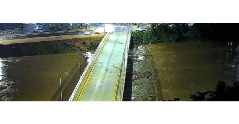 Nível do Rio Tubarão sobe após chuvas intensas na Serra e é monitorado pela Defesa Civil