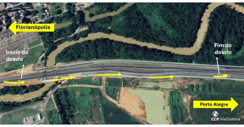 Obras na BR-101: desvio no km 328 e 329 começa nesta quarta-feira