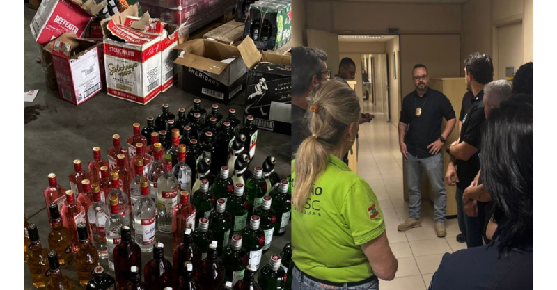 Operação em Florianópolis apreende 91 garrafas de bebidas alcoólicas de origem irregular