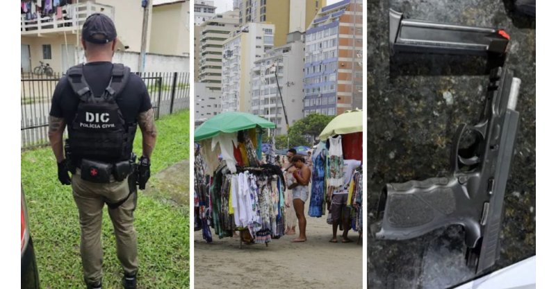Operação mira organização criminosa que exigia pagamentos para comerciantes ambulantes trabalharem em Florianópolis