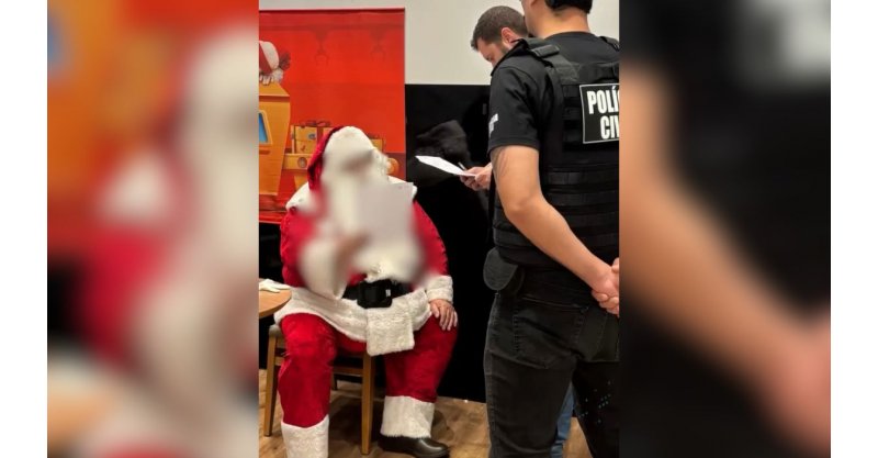 Papai Noel é preso por estupro de criança em shopping de Lages