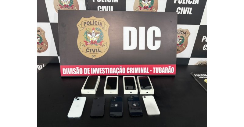 Polícia Civil recupera celulares desviados de loja em Tubarão