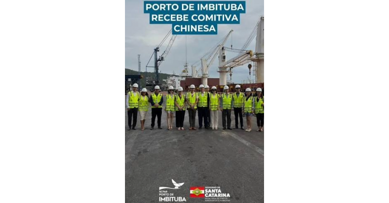 *Porto de Imbituba recebe comitiva chinesa para fortalecer relações comerciais e apresentar potencial logístico*