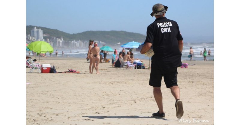 Quase 1,6 mil policiais civis são mobilizados no litoral Sul durante temporada