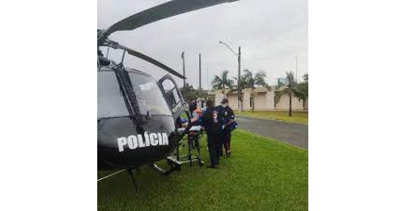 SAER SAMU AEROMÉDICO Faz transferência de Imbitubense para Hospital de São José (GRANDE FLORIANÓPOLIS)