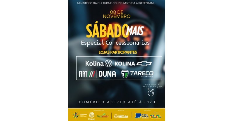 Sábado Mais CDL Imbituba movimenta o centro da cidade neste sábado