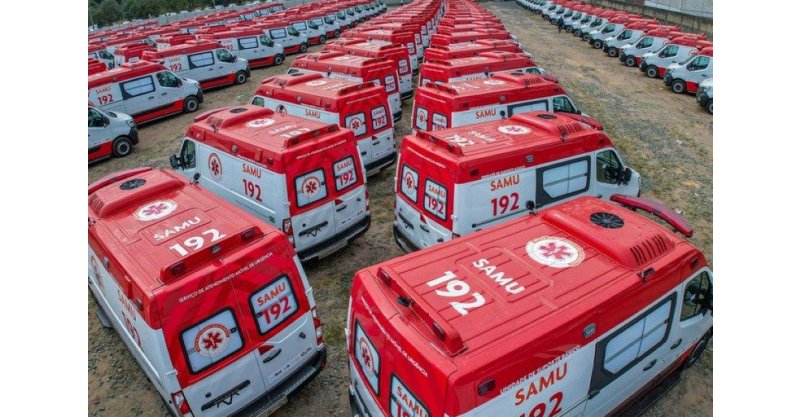 SC ganha 19 novas ambulâncias do Samu
