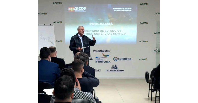 Secretaria de Indústria e Comércio de Santa Catarina apresenta programas de incentivo a investimentos em Imbituba