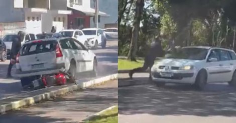  Discussão no trânsito termina em agressões