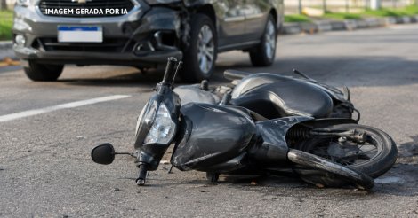   Imbituba / Adolescente pega moto da mãe sem ela saber, sofre acidente e fica ferido na cidade