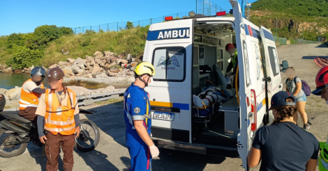  Imbituba / Mulher de 60 anos sofre infarto a bordo de transatlântico próximo ao município e recebe atendimento de emergência