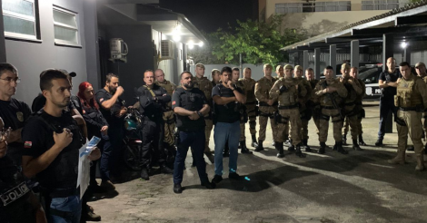  Imbituba / Polícia Civil e Militar realizam operação contra organização criminosa nesta madrugada na cidade