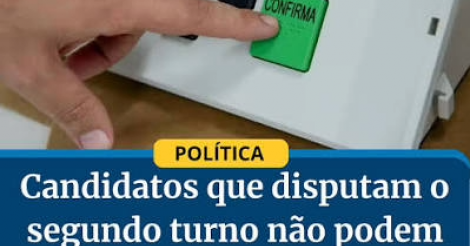 Candidatos não podem ser presos a partir deste sábado; 2º turno da eleição acontece daqui a 15 dias