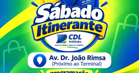 CDL Imbituba promove o Sábado Itinerante neste sábado, dia 19
