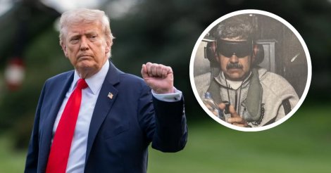 De moletom, algemado e vendado: veja a 1ª foto de Maduro capturado pelos EUA