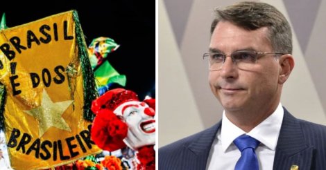 Flávio Bolsonaro comenta rebaixamento de escola de samba que homenageou Lula