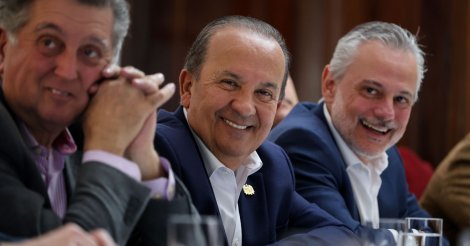 Governador Jorginho Mello lidera criação/Ferrosul/ligação/ferroviária entre/estados/Rio Grande do Sul/Santa Catarina/Paraná/Mato Grosso/Sul