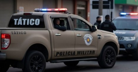 Homem aponta revólver para policiais do Tático e é morto em confronto em SC