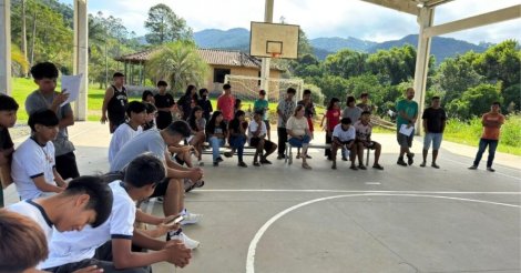 Imaruí / Escola Indígena Tekoa Marangatu, cria primeiro Grêmio Estudantil da região/abre caminho para novas lideranças Guarani Mbya