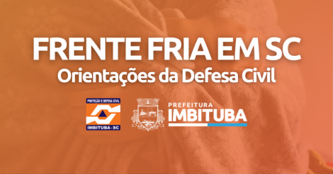 IMBITUBA / Defesa Civil faz alerta para ventos fortes, chuva e frio intenso