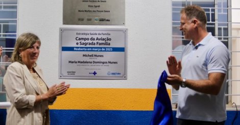 IMBITUBA/Unidade Estratégia Saúde da Família;Campo da Aviação é reinaugurada;retoma atendimento;população