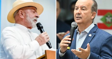 Lula diz que investiu em SC mesmo com Jorginho Mello como ‘maior inimigo’; governador rebate