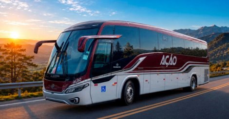 Ônibus de luxo fabricado em Joinville e premiado mundialmente é entregue em SP