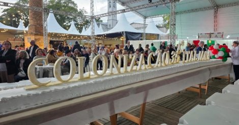 Nova Veneza celebra aniversário de colonização e emancipação em edição histórica da Festa da Gastronomia