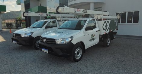 Novas caminhonetes Hilux integram a renovação da frota da Cerpalo